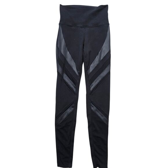 Alo Yoga womens Epic mesh high waist black leggings size XS - Picture 2 of 10